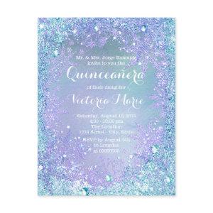 Winter Wonderland Pruple Teal Quinceanera