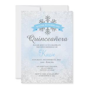 Winter Wonderland Quinceañera 15th Birthday Silver