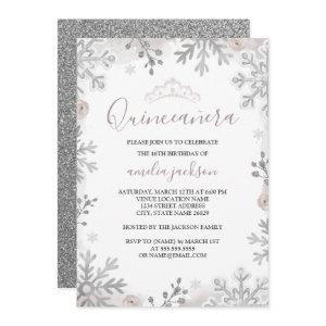 Winter Wonderland Quinceanera Blush Silver