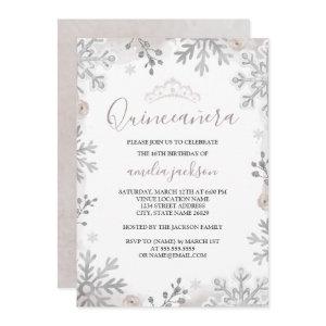 Winter Wonderland Quinceanera Silver Blush
