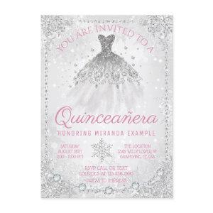 Winter Wonderland Snowflake Quinceanera