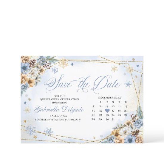 Winter Wonderland Snowflake Save The Date