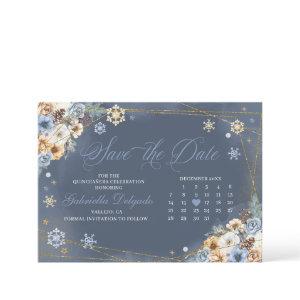 Winter Wonderland Snowflake Save The Date