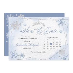 Winter Wonderland Snowflake Save The Date