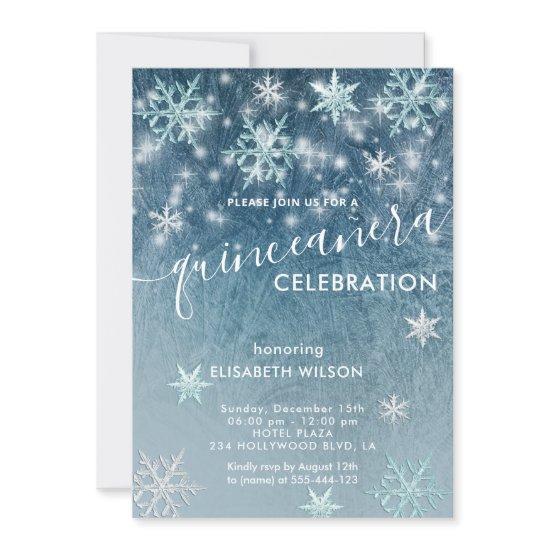 Winter wonderland snowflakes  Quinceañera