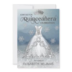 "Winter wonderland Snowflakes tiara Quinceañera