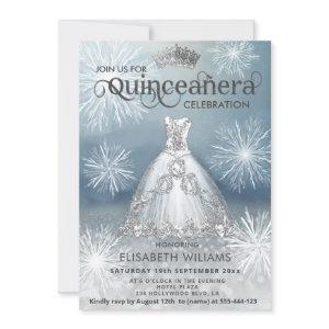 "Winter wonderland Snowflakes tiara Quinceañera