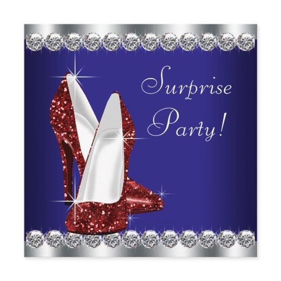Womans Red White and Blue Birthday Party