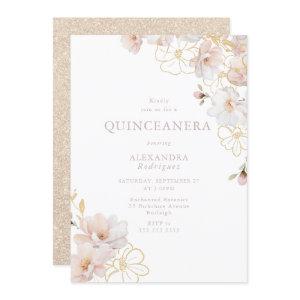 Wonderful Blush & Gold Enchanted Quinceanera