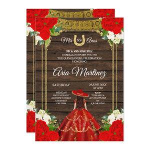 Wood Charro - Red Princess Mis Quince