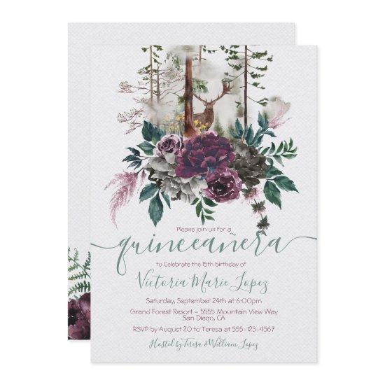 Woodland Forest Quinceañera 15th Birthday