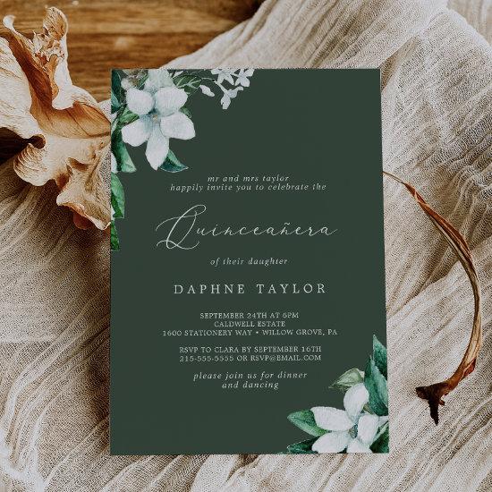 Woodland Greenery | Hunter Green Quinceañera
