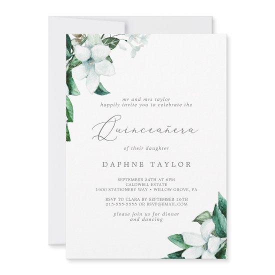 Woodland Greenery Quinceañera