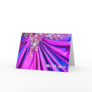 XV Quinceañera Thank You Card