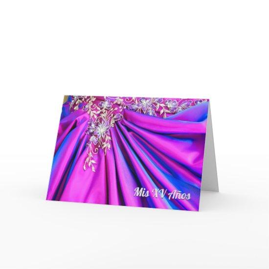 XV Quinceañera Thank You Card