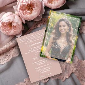 XVs Princess Tiara Luxury Overlay Vellum Effect  Foil