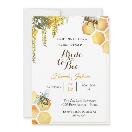 Yellow Bride to Bee Bridal shower