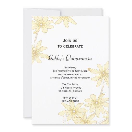 Yellow Daisies Quinceanera Party