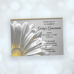 Yellow Floral Highlights Quinceanera Party