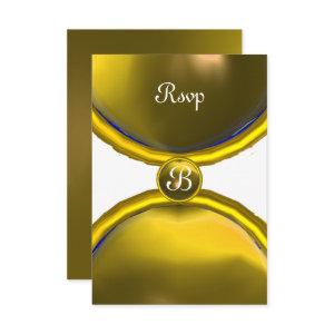 YELLOW GEM GOLD MAGIC RINGS MONOGRAM rsvp
