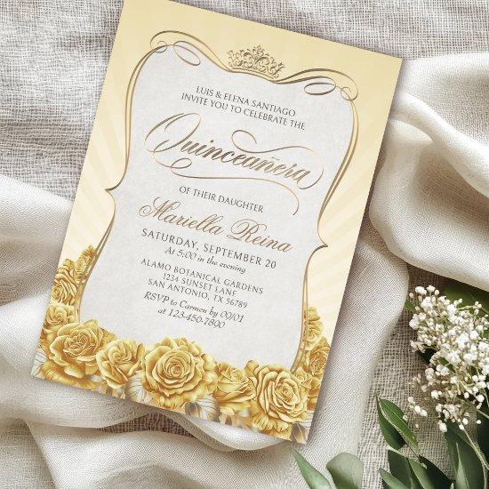 Yellow Gold Quinceañera