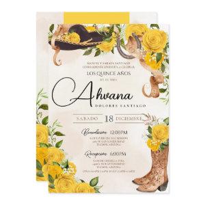 Yellow Quinceanera Roses Vintage Charro Western