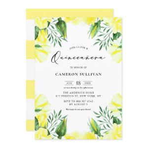 Yellow Watercolor Roses Garland Quinceañera