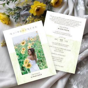Yelow Marble Effect Romantic Photo Quinceañerank