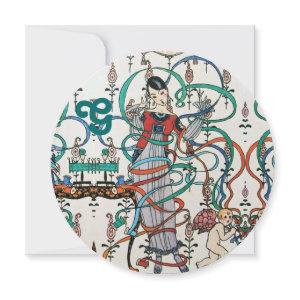 YOUNG GIRL,COLORFUL RIBBONS BRIDAL SHOWER MONOGRAM