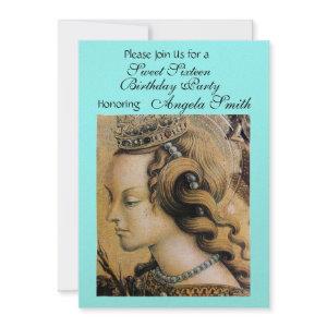 YOUNG PRINCESS SWEET 16 PARTY Gold Blue Green