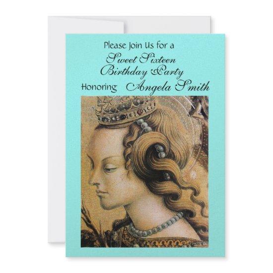 YOUNG PRINCESS SWEET 16 PARTY Gold Blue Green