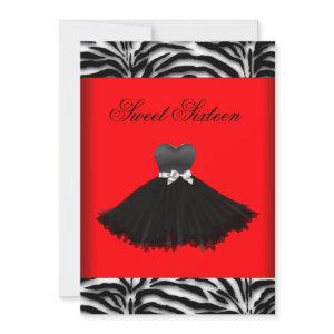 Zebra Chandelier Red Zebra Sweet Sixteen Birthday